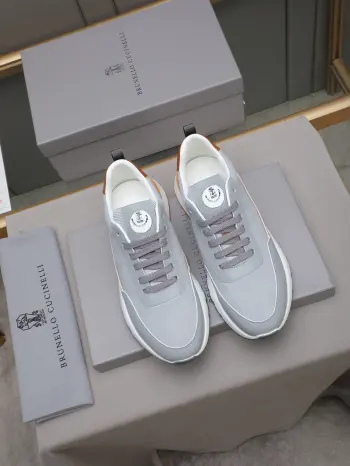 Men s Sports Shoes in Nubuck Leather Replica Brunello Cucinelli Mens Sneakers