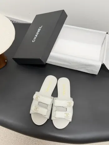 Classic Double C Buckle Slippers Women s Slippers Replica Chanel Womens Sandals and Slides