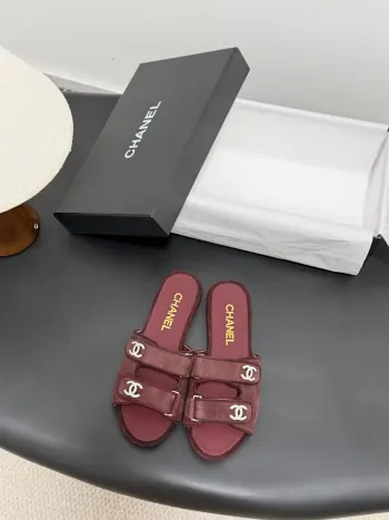 Classic Double C Buckle Slippers Women s Slippers Replica Chanel Womens Sandals and Slides
