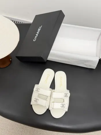 Classic Double C Buckle Slippers Women s Slippers Replica Chanel Womens Sandals and Slides