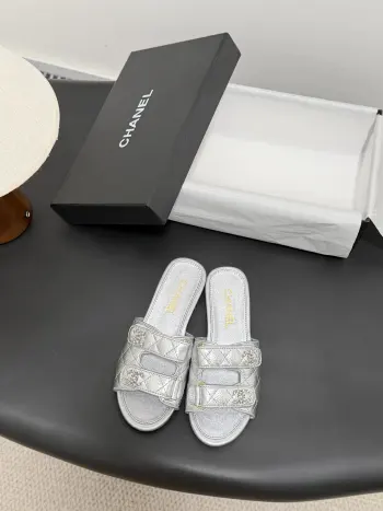 Classic Double C Buckle Slippers Women s Slippers Replica Chanel Womens Sandals and Slides