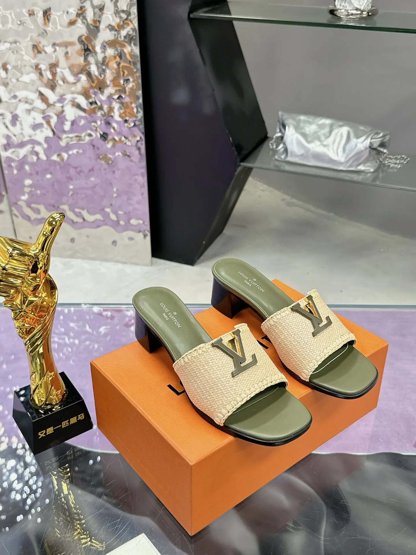 Louis Vuitton Chunky Heel Series Slippers Women s Slippers Louis Vuitton Chunky Heel Series Slippers Women s Slippers