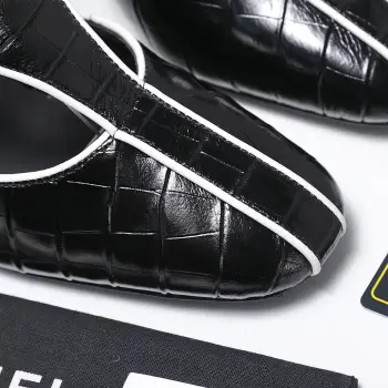 Round Toe Color Block Chunky Heeled Sandals Women s Sandals Replica Chanel Womens Pumps and Heels