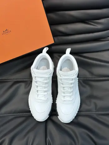 Cowhide sports shoes men s sports shoes Replica Hermes Mens Sneakers