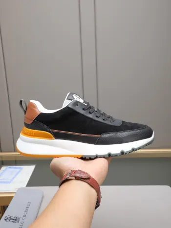 Men s Sports Shoes in Nubuck Leather Replica Brunello Cucinelli Mens Sneakers