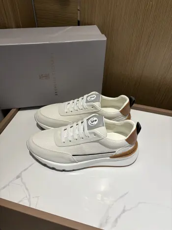 Lychee pattern low-top sports shoes men s sports shoes Replica Brunello Cucinelli Mens Sneakers