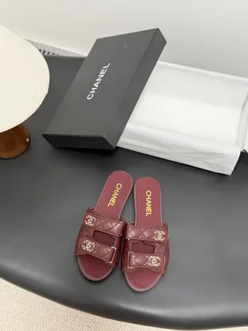 Classic Double C Buckle Slippers Women s Slippers Replica Chanel Womens Sandals and Slides