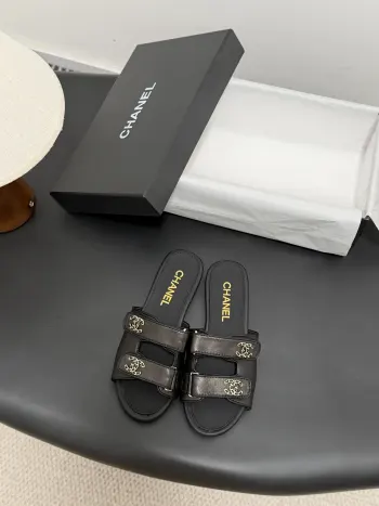Classic Double C Buckle Slippers Women s Slippers Replica Chanel Womens Sandals and Slides