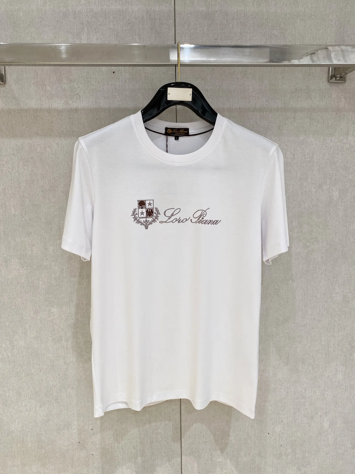 Loro Piana Xinjiang Long Staple Cotton Round Neck Short Sleeve Polo
