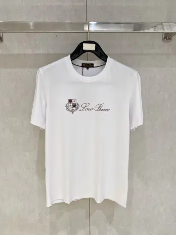 Xinjiang Long Staple Cotton Round Neck Short Sleeve Polo Replica Loro Piana Tshirts and Polos