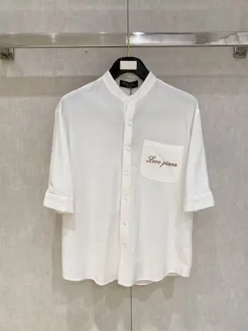 Tencel Linen Vintage Style Shirt Replica Loro Piana Shirts