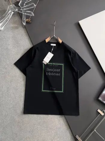 Spring and summer new款 cool cotton men s short-sleeve shirt Replica Dior Tshirts and Polos