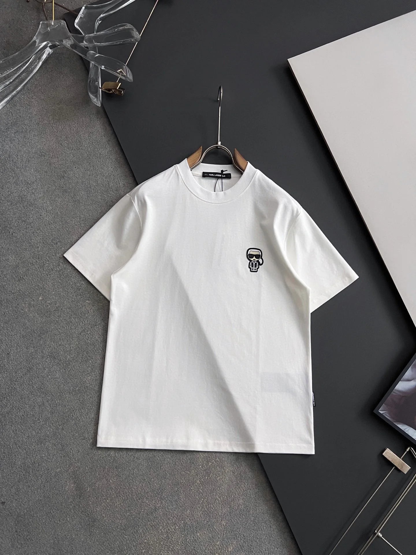 Karl Sorona fabric spring and summer short sleeves