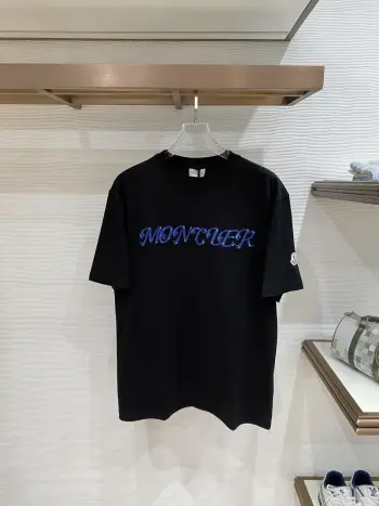 Latest short-sleeve round-neck men s T-shirt Replica Moncler Tshirts and Polos