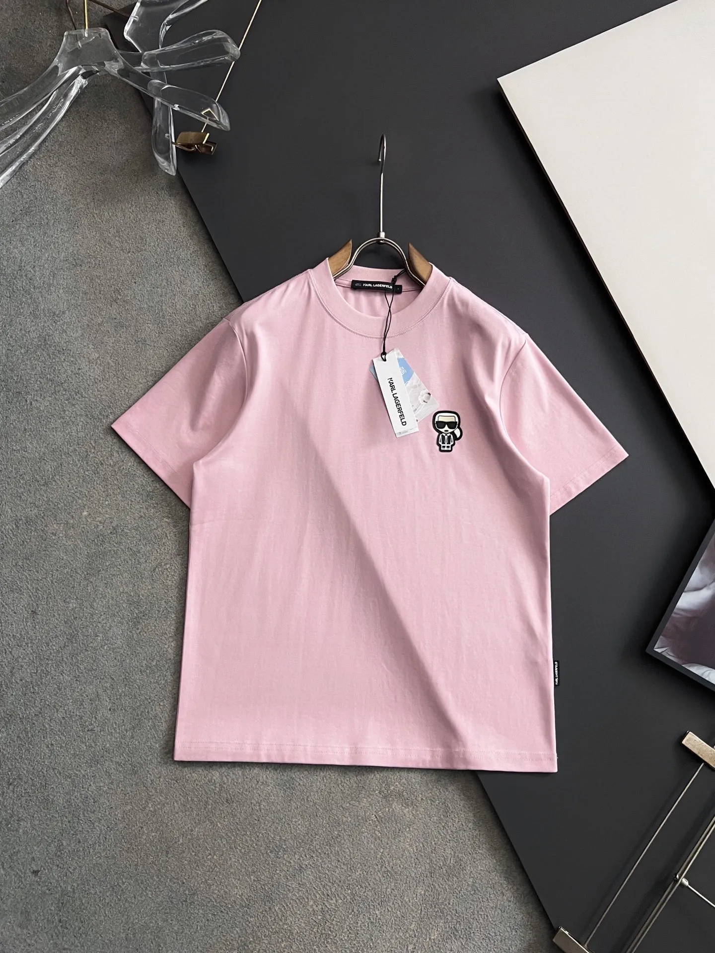 Karl Sorona fabric spring and summer short sleeves