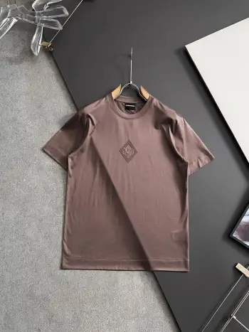 Spring and summer new double-strand mercerized men s short-sleeve T-shirt Replica Armani Tshirts and Polos