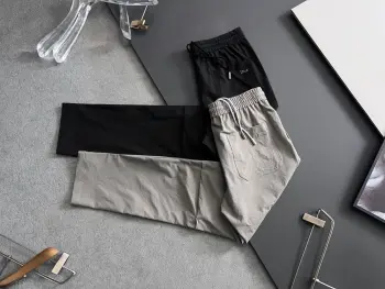 Elastic Waist Straight-leg Casual Pants Replica Dior Pants and Trousers