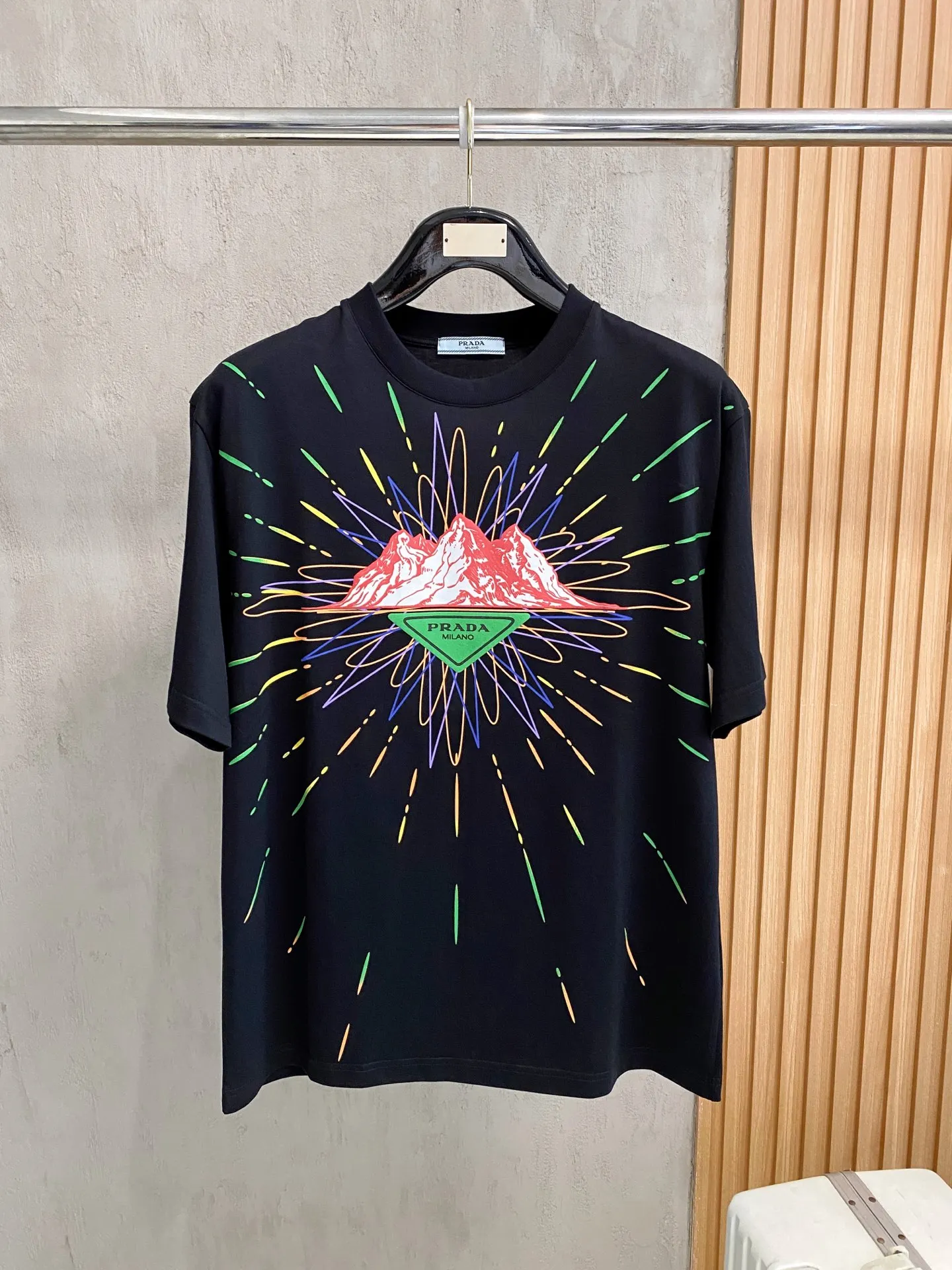 Prada Xinjiang long-staple cotton men s short-sleeve T-shirt
