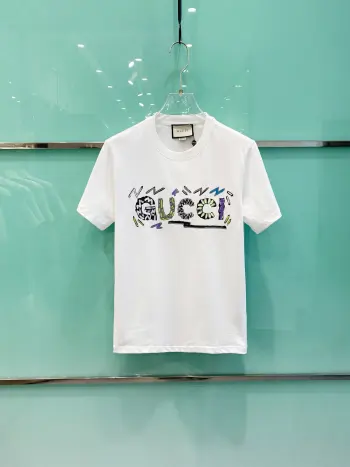 Spring and summer new unisex short-sleeve T-shirts Replica Gucci Tshirts and Polos