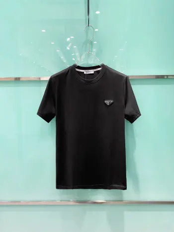 New style latest short-sleeve round-neck T-shirt Replica Prada Tshirts and Polos