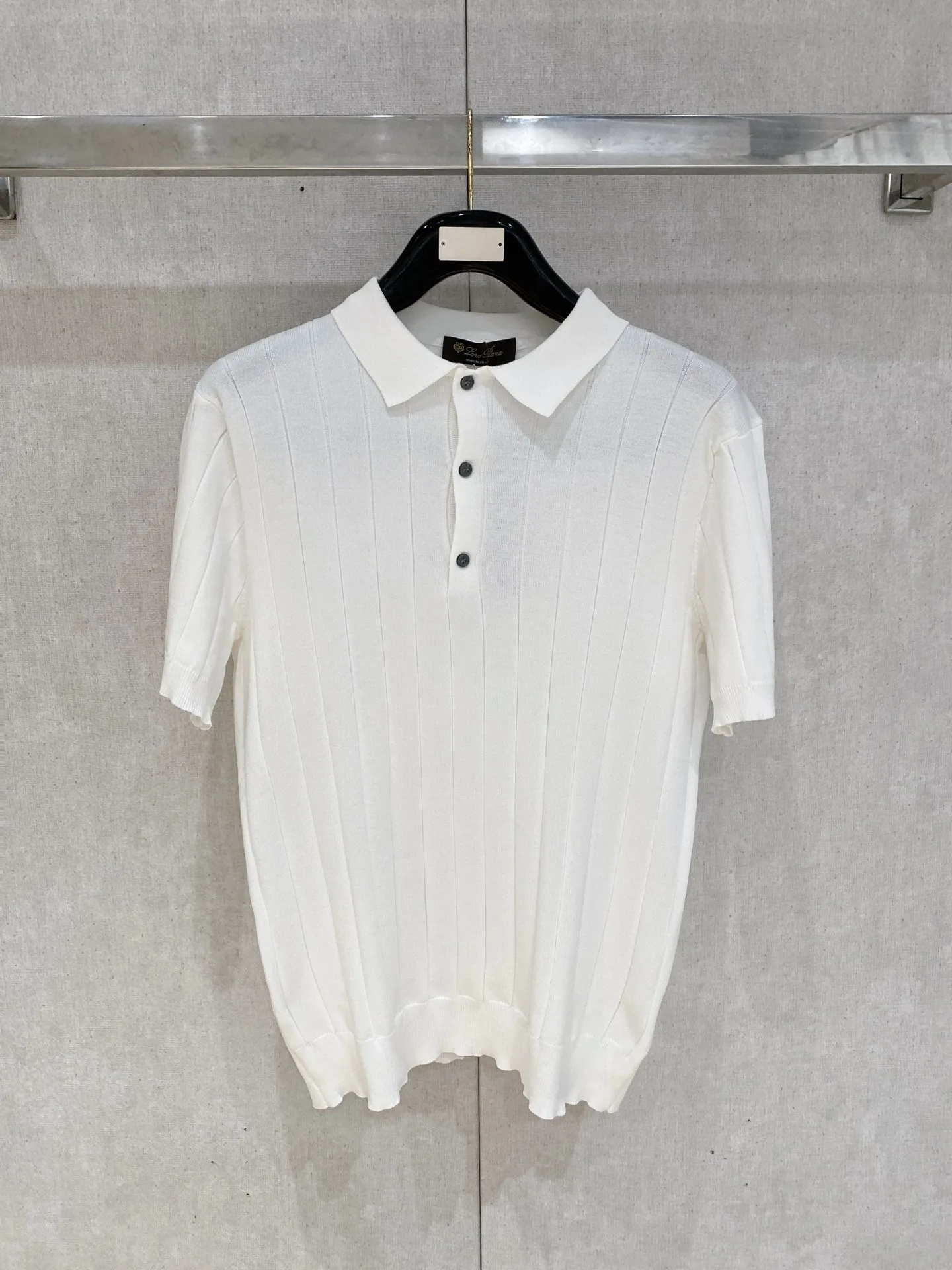 Loro Piana Old Money Style Knitted Short Sleeve Loro Piana Old Money Style Knitted Short Sleeve