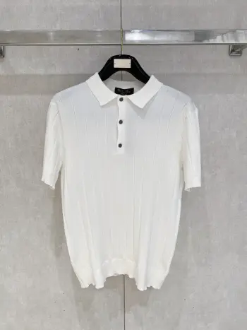 Old Money Style Knitted Short Sleeve Replica Loro Piana Tshirts and Polos