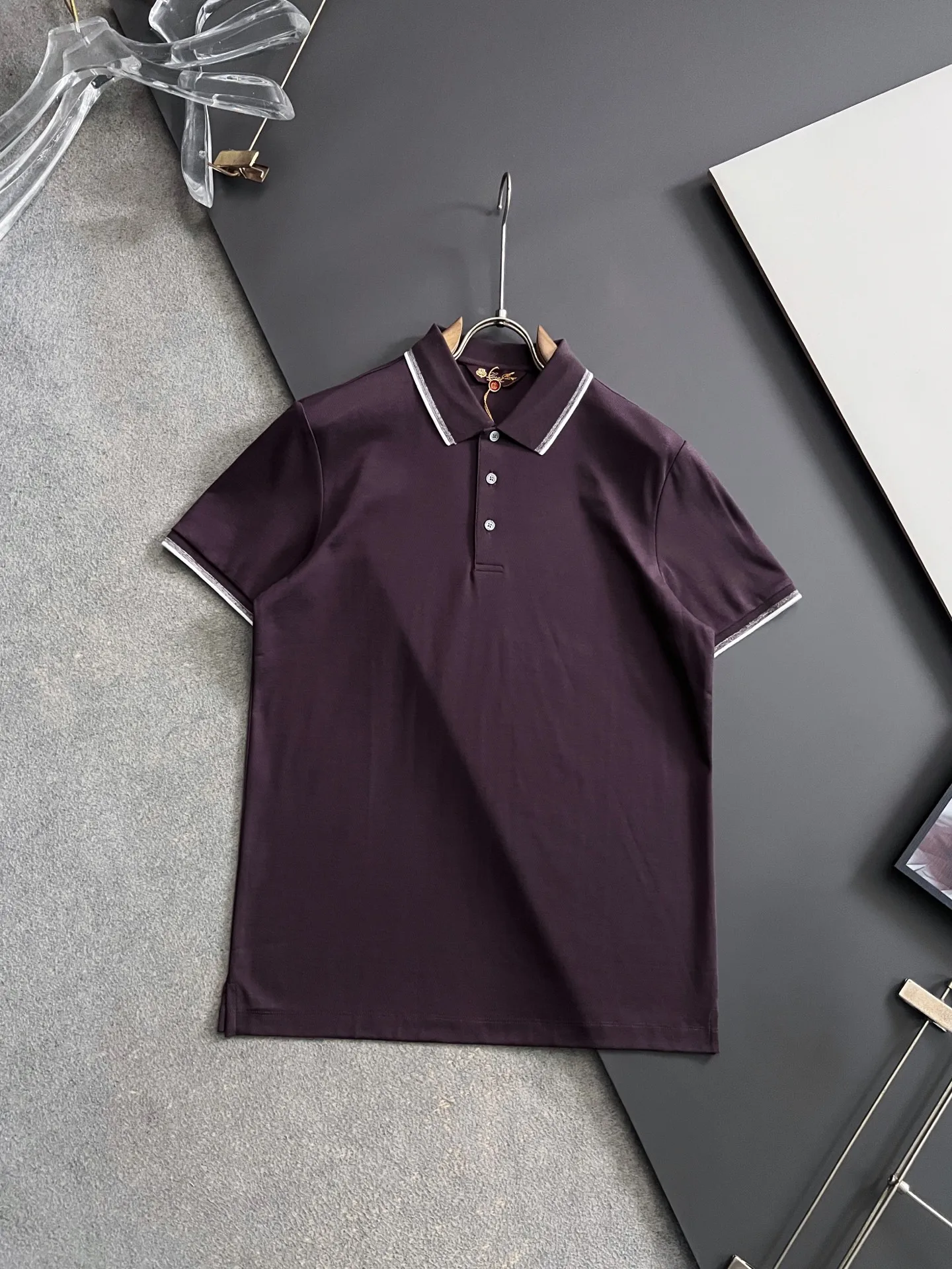 Loro Piana Spring and summer new men s short-sleeve Polo shirt Loro Piana Spring and summer new men s short-sleeve Polo shirt