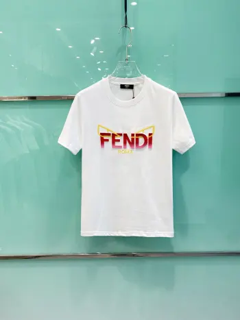 Spring and summer new unisex short-sleeve T-shirts Replica Fendi Tshirts and Polos