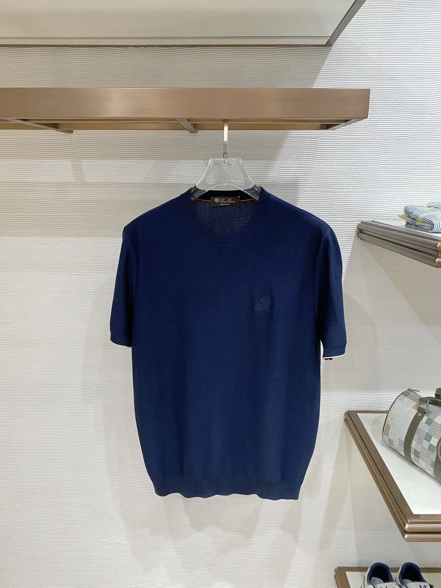 Loro Piana Men s Linen Knitted Polo Shirt T-Shirt Loro Piana Men s Linen Knitted Polo Shirt T-Shirt