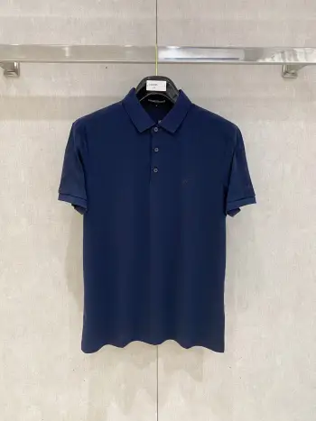 New Letter Logo Men s Polo Shirt with Collar Replica Armani Tshirts and Polos