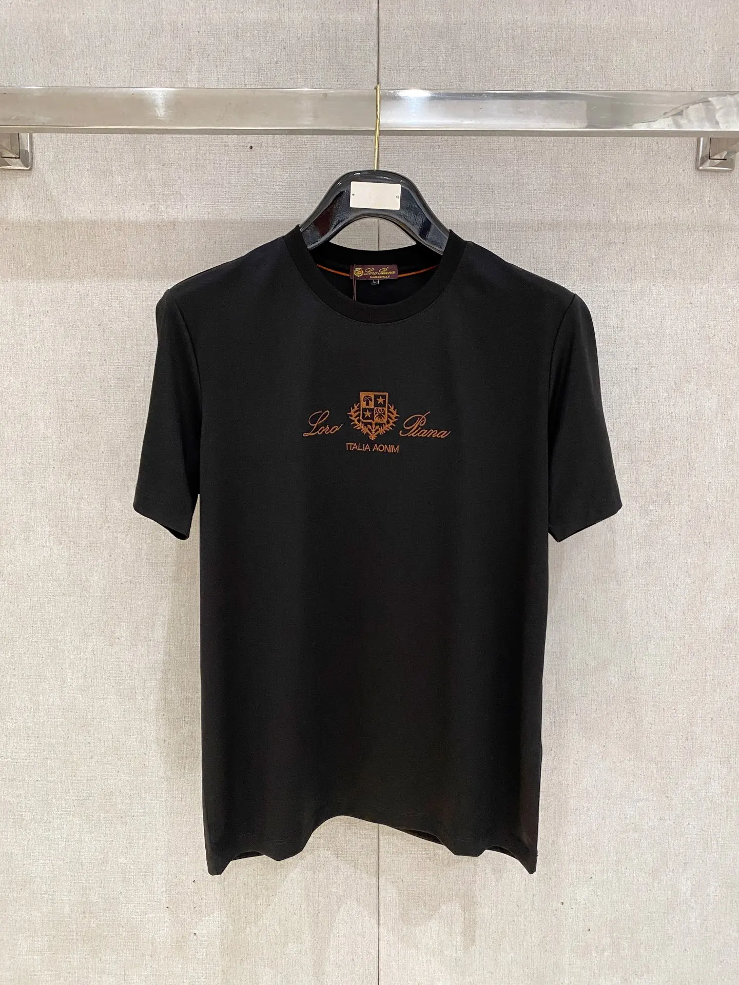 Loro Piana Xinjiang Long Staple Cotton Round Neck Short Sleeve Polo Loro Piana Xinjiang Long Staple Cotton Round Neck Short Sleeve Polo