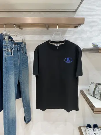 Spring and summer men s short-sleeve round neck T-shirt Replica Burberry Tshirts and Polos