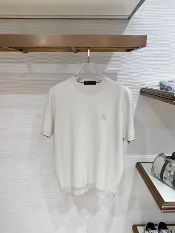 Men s Linen Knitted Polo Shirt T-Shirt Replica Loro Piana Tshirts and Polos