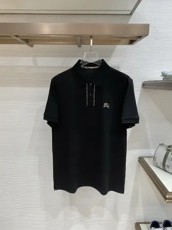 Latest men s short-sleeve round-neck T-shirt Replica Burberry Tshirts and Polos