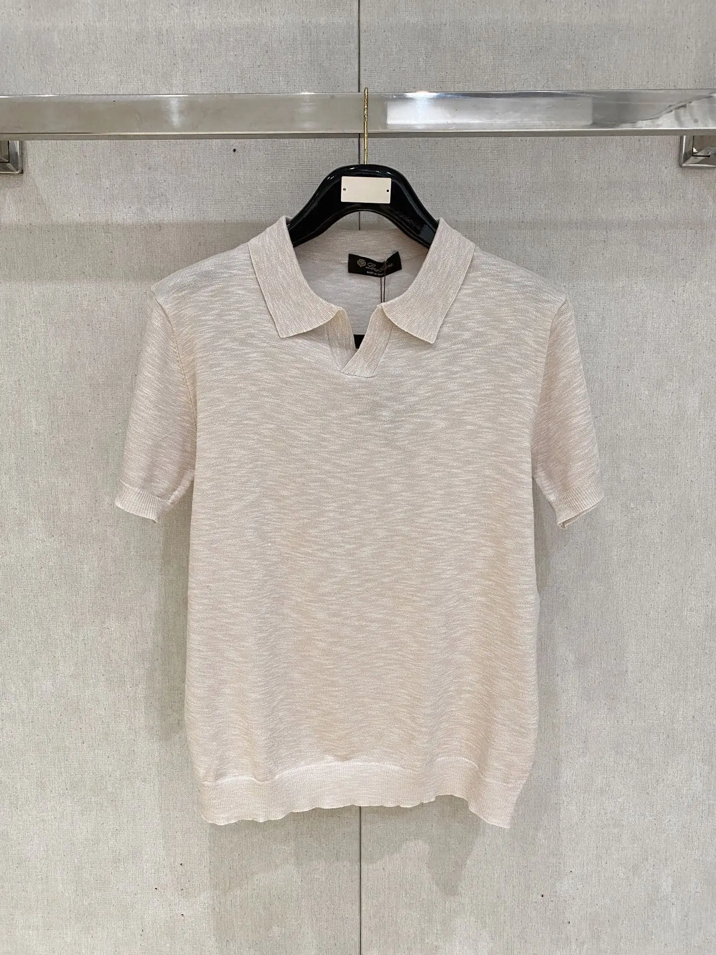 Loro Piana Old Money Style Knitted Short Sleeve Loro Piana Old Money Style Knitted Short Sleeve