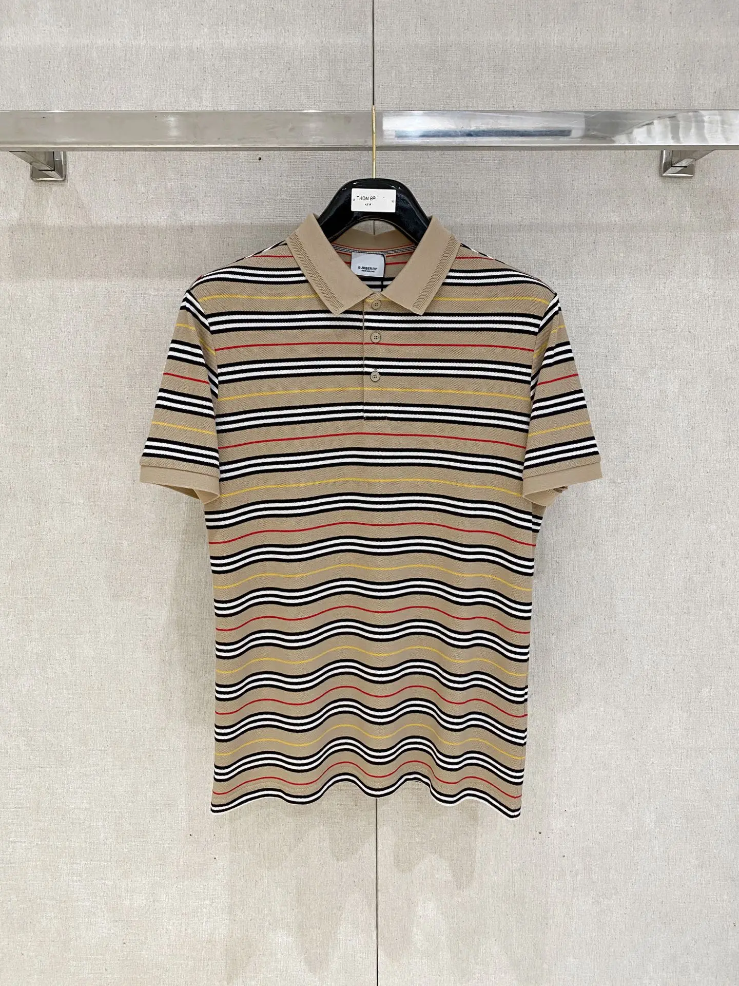 Burberry New Letter Logo Men s Polo Shirt with Collar
