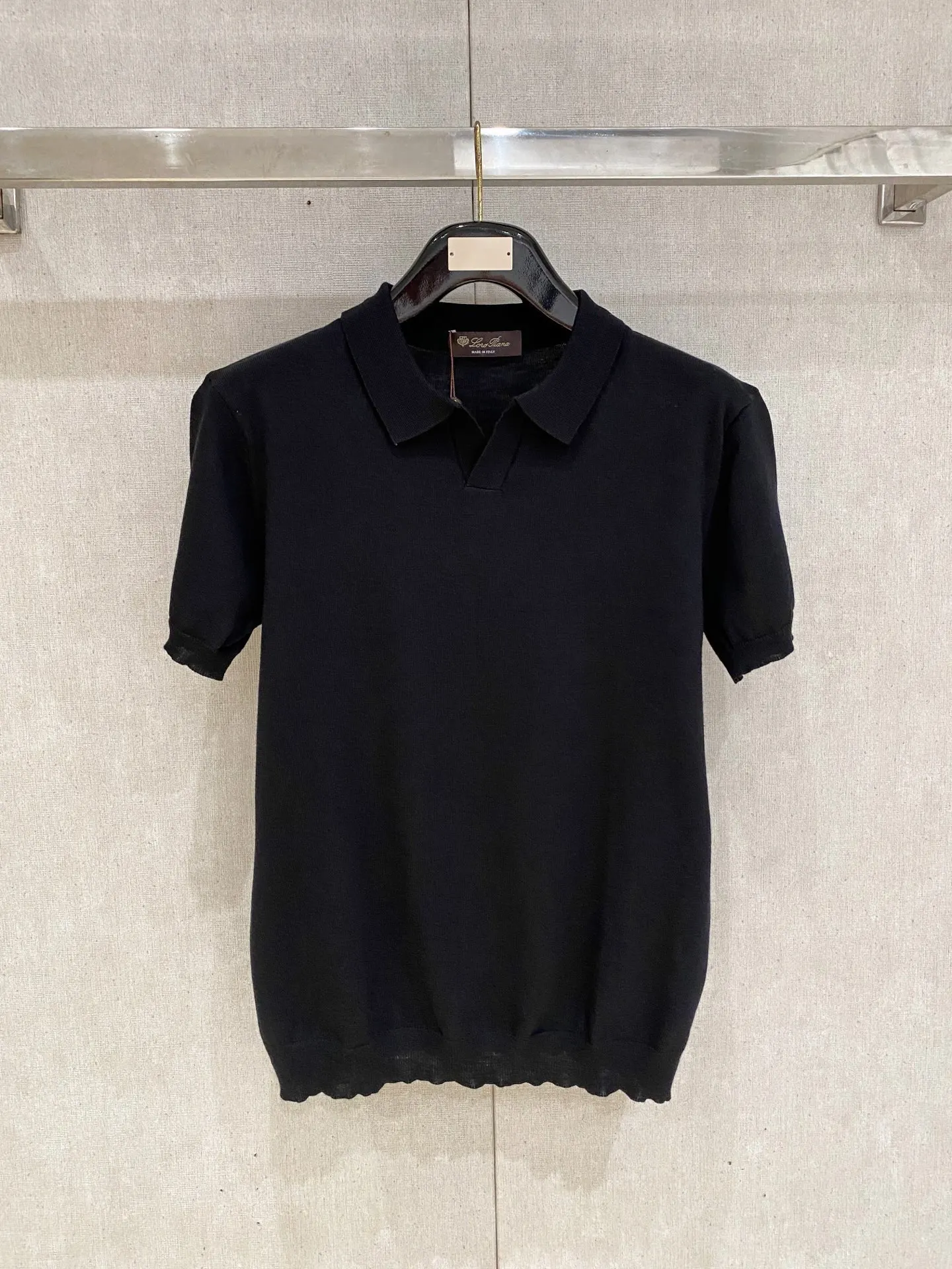 Loro Piana Old Money Style Knitted Short Sleeve Loro Piana Old Money Style Knitted Short Sleeve
