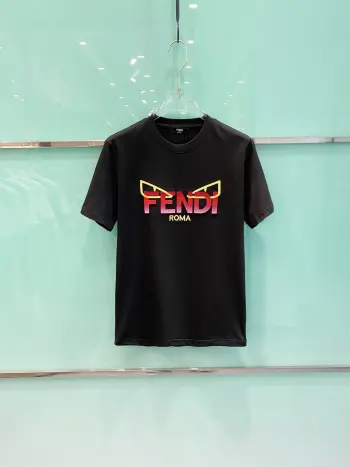 Spring and summer new unisex short-sleeve T-shirts Replica Fendi Tshirts and Polos