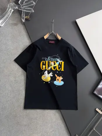 Spring and summer runway series ice-cool cotton short sleeves Replica Gucci Tshirts and Polos