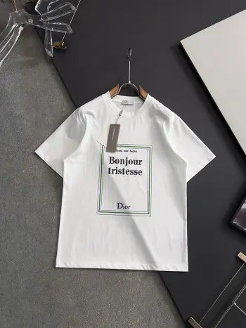 Spring and summer new款 cool cotton men s short-sleeve shirt Replica Dior Tshirts and Polos