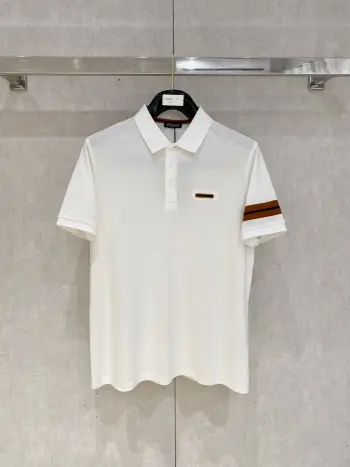 New Letter Logo Men s Polo Shirt with Collar Replica Zegna Tshirts and Polos