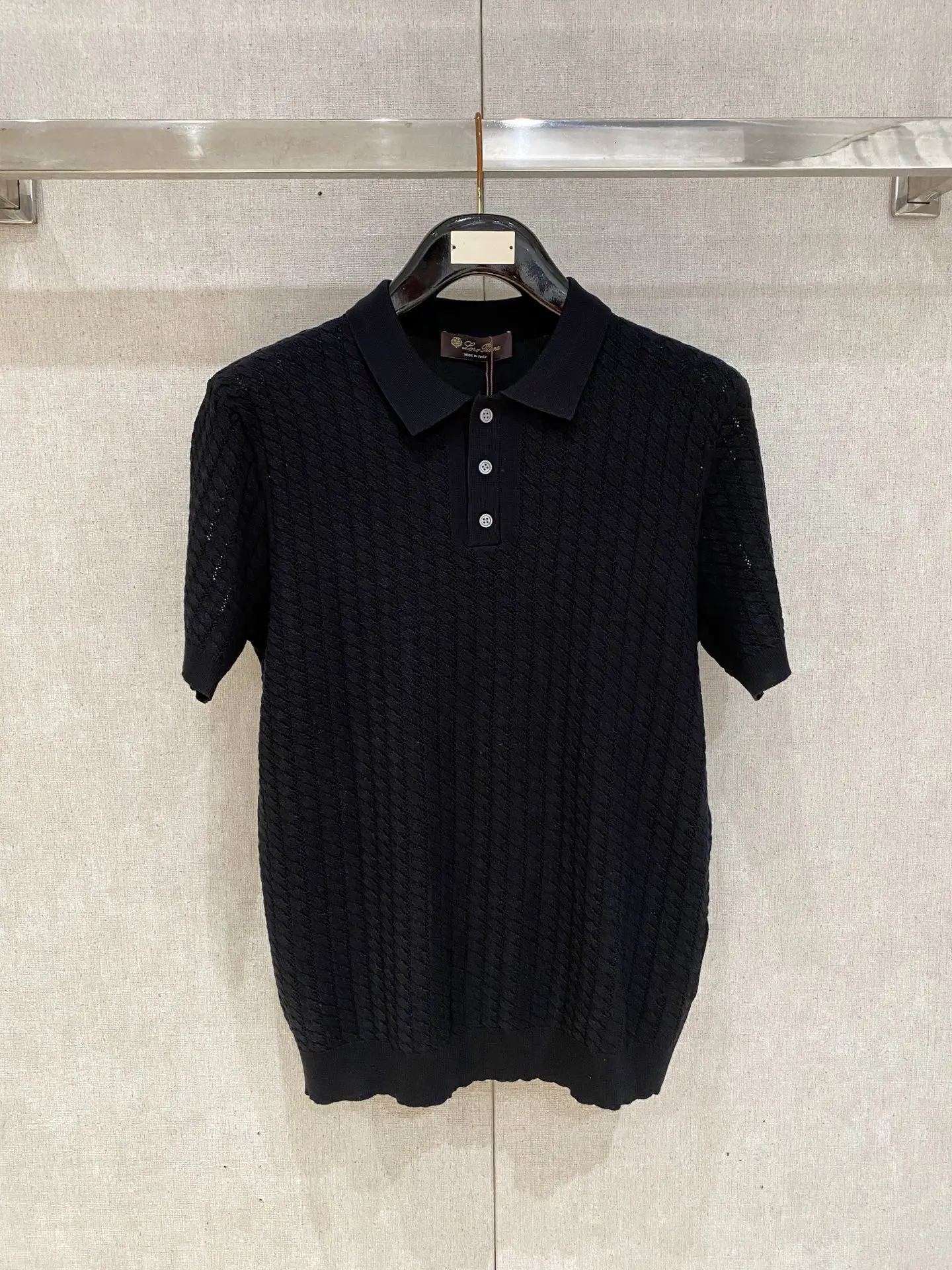 Loro Piana Old Money Style Knitted Short Sleeve Loro Piana Old Money Style Knitted Short Sleeve