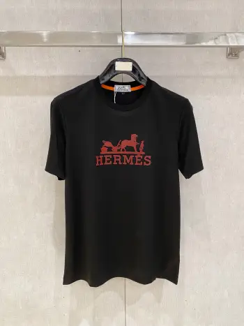 Xinjiang Long Staple Cotton Round Neck Short Sleeve Polo Replica Hermes Tshirts and Polos