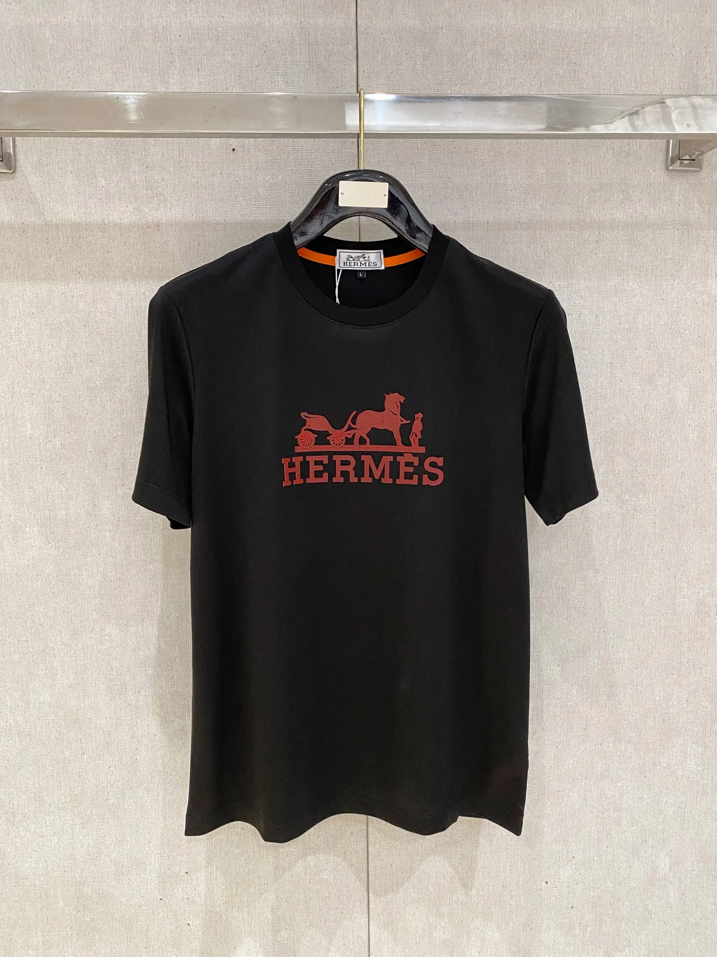 Hermes Xinjiang Long Staple Cotton Round Neck Short Sleeve Polo Hermes Xinjiang Long Staple Cotton Round Neck Short Sleeve Polo