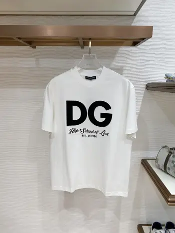 Latest short-sleeve round-neck men s T-shirt Replica Dolce Gabbana Tshirts and Polos