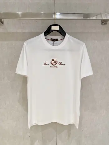 Xinjiang Long Staple Cotton Round Neck Short Sleeve Polo Replica Loro Piana Tshirts and Polos