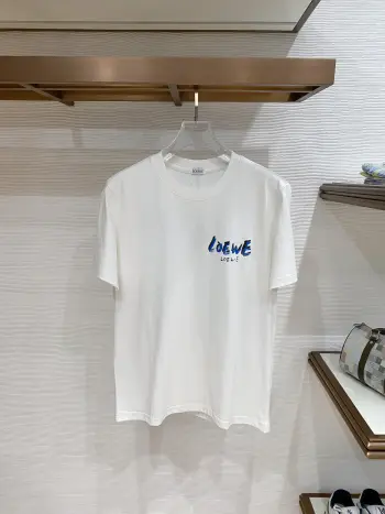 Latest men s short-sleeve round neck T-shirt Replica Loewe Tshirts and Polos