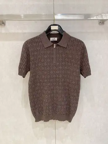 Old Money Style Knitted Short Sleeve Replica Loro Piana Tshirts and Polos