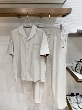Spring and summer leisure suit Replica Zegna Tshirts and Polos
