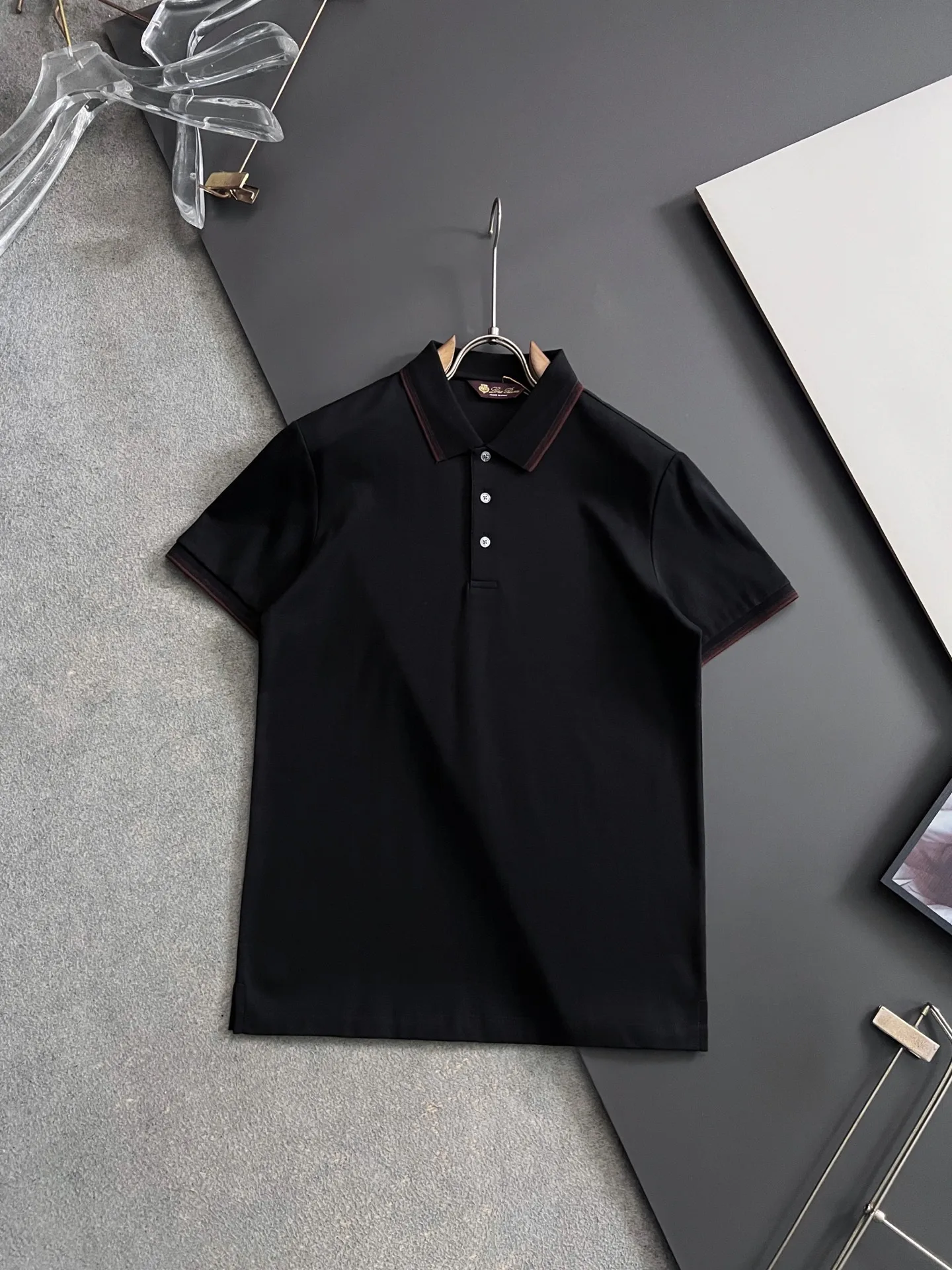 Loro Piana Spring and summer new men s short-sleeve Polo shirt Loro Piana Spring and summer new men s short-sleeve Polo shirt